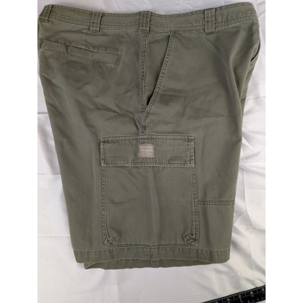 Vintage Columbia Cargo Shorts Men's Size 38 Olive Green Utility Out doors - Picture 5 of 6